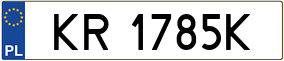 Trailer License Plate
